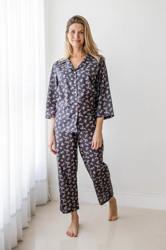 Pijama Marie Fleur Noir
